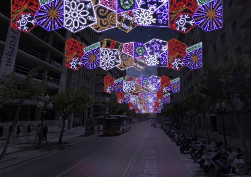 Luces navidad, Alicante