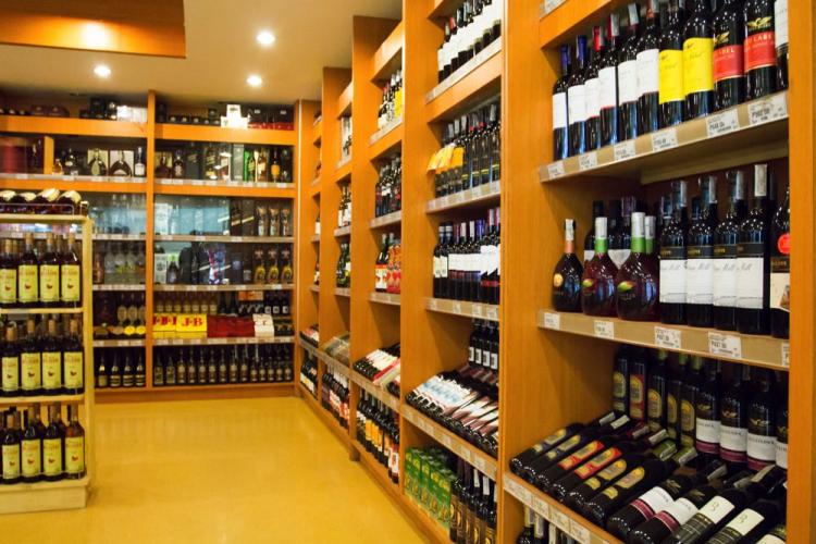 Supermercado, vino